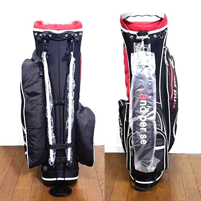 and per se キャディバッグ　新品未使用　ヘッドカバー付き アンパスィ キャディバック and per se アンパスィゴルフ 限定 正規品