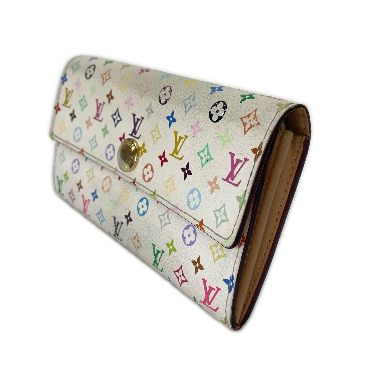 817 ルイヴィトン モノグラム　長財布　ポルトフォイユサラマルチカラーホワイト 817 ルイヴィトン モノグラム 長財布 ポルトフォイユサラマルチカラー