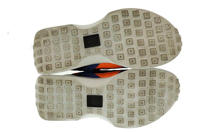 【中古】ヴェルサーチ ヴェルサーチェ VERSACE メデューサ グレカ ライン ロゴ ダット スニーカー 42☆AA★▲■251109 ヴェルサーチ ヴェルサーチェ VERSACE メデューサ グレカ ライン ロゴ