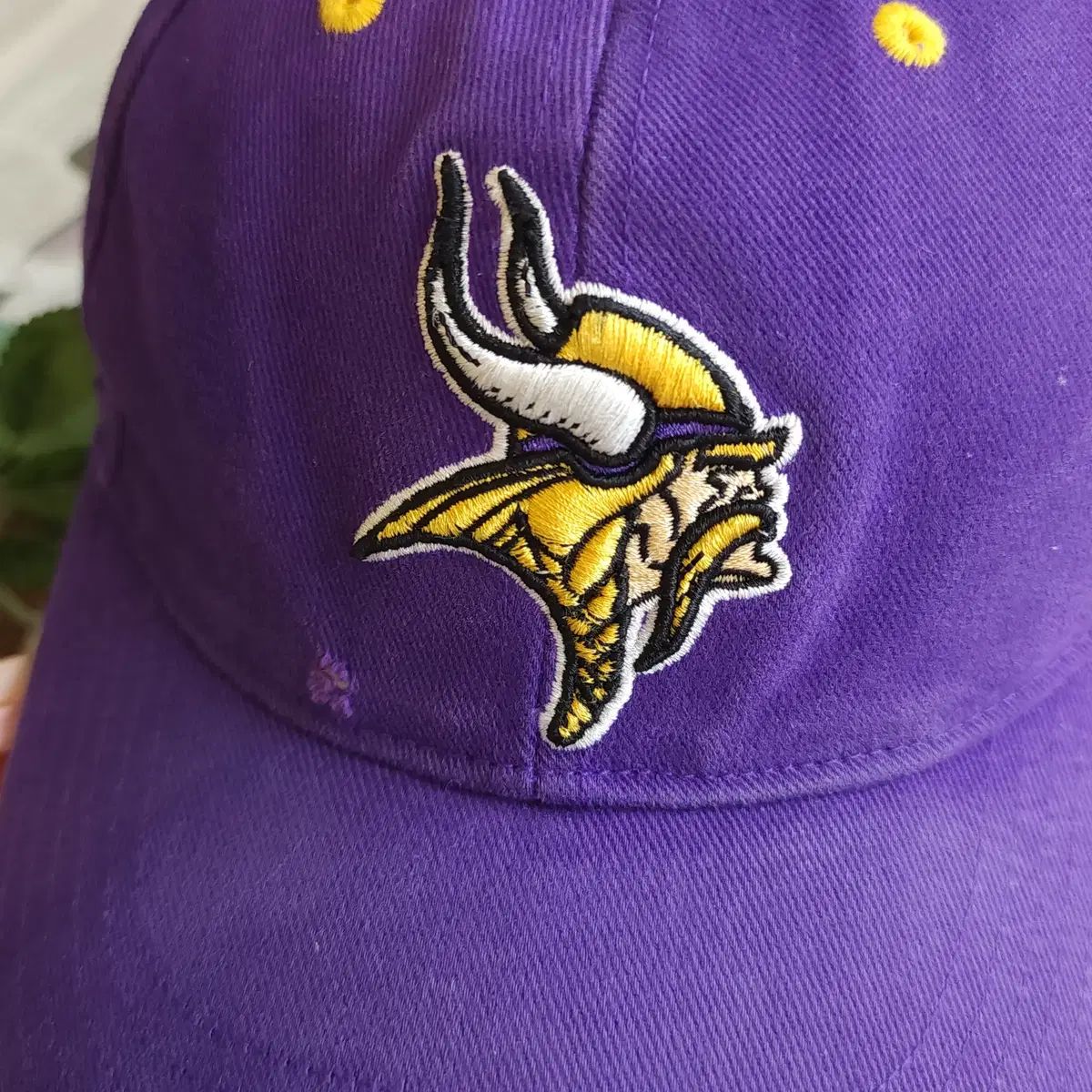 ミネソタバイキング キャップ 紫色 NFL公式　タグ付き　デッドストック ミネソタバイキング キャップ 紫色 NFL公式 タグ付き デッドストック