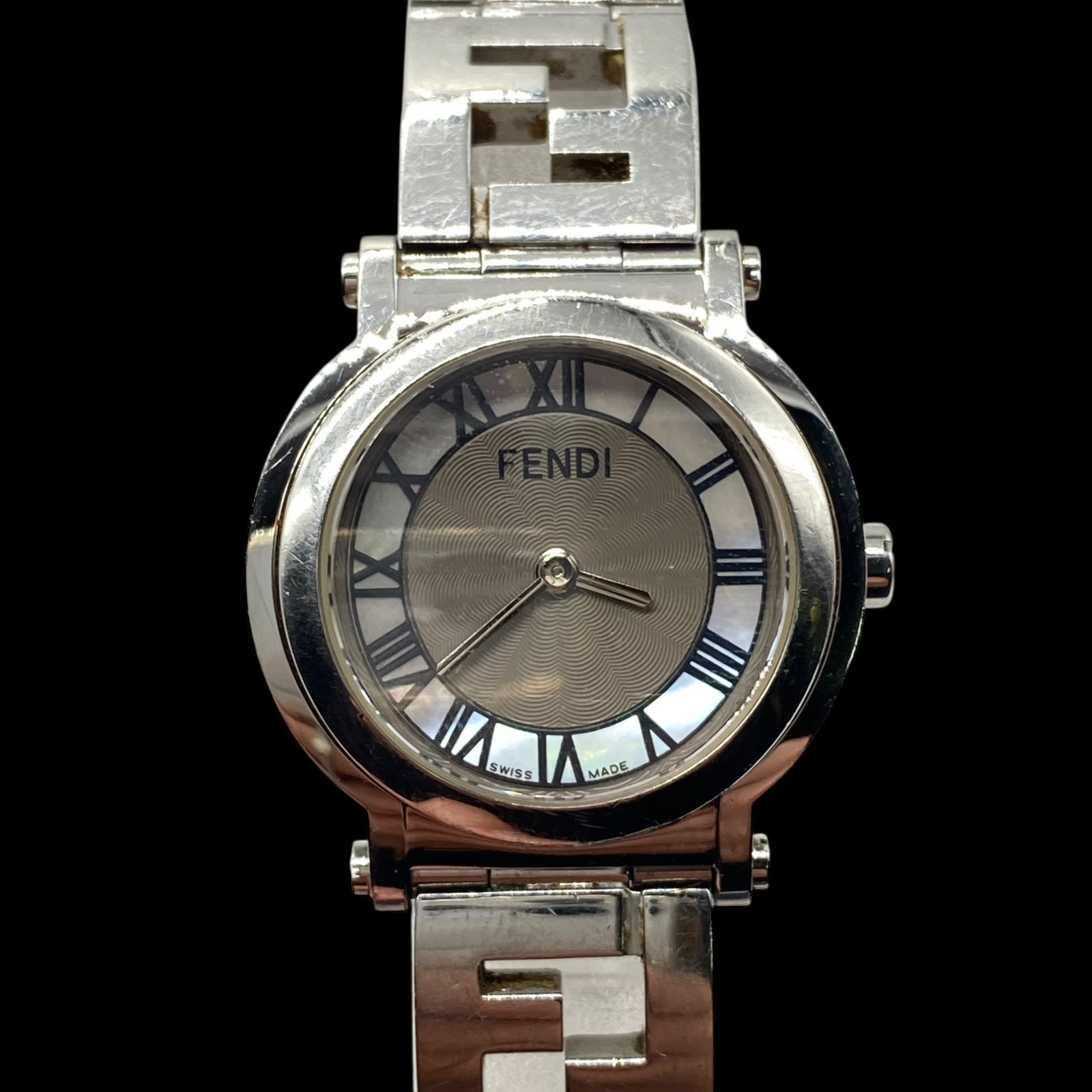 新品電池 稼働品 FENDI フェンディ 腕時計 QZ クォーツ 005-6150L-399