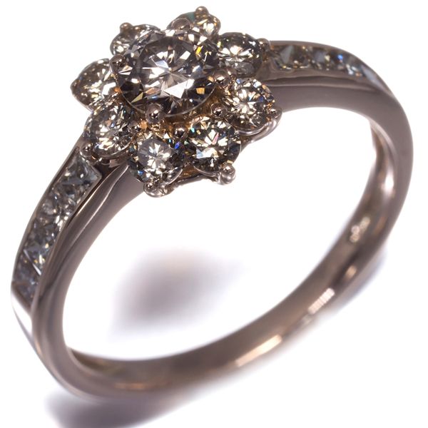 GSTV ブラウンダイヤモンド　フリーリング GSTV PT950 ブラウンダイヤモンド 円満 フリーリング BRD 約0.25ct #10-#18