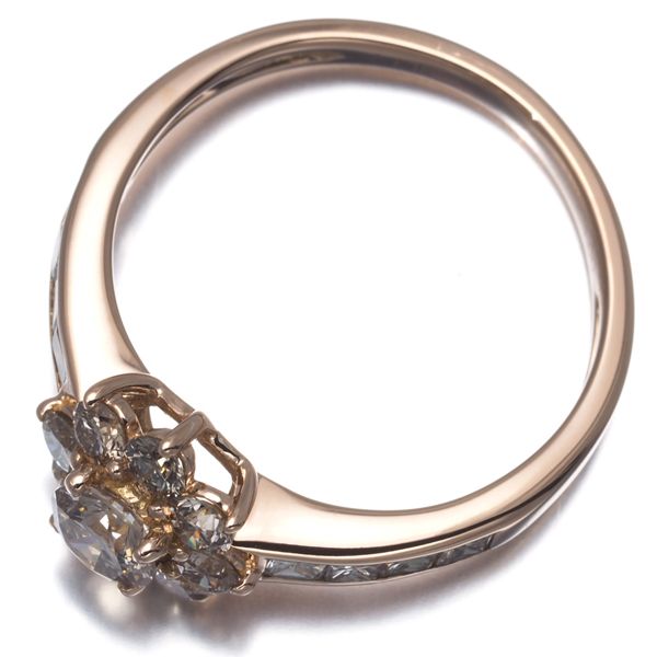 GSTV ブラウンダイヤモンド　フリーリング GSTV PT950 ブラウンダイヤモンド ミステリーセッティング フリー