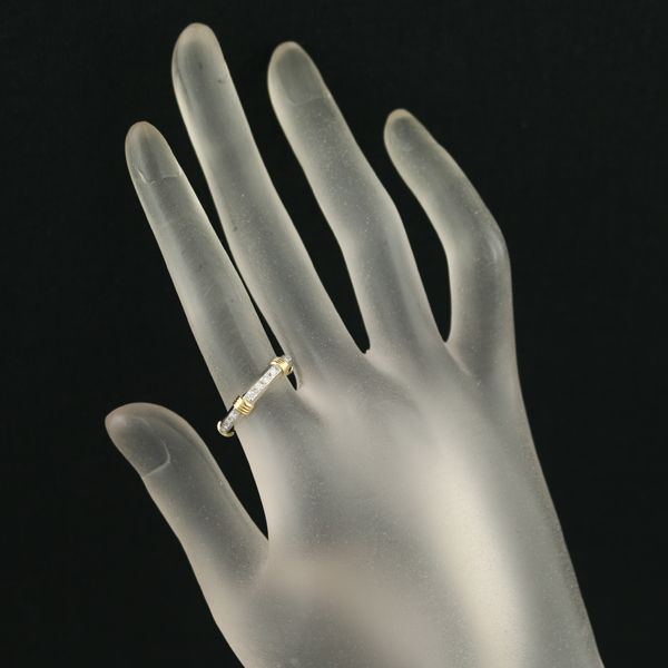 ディオール リング ダイヤ ダイヤモンド フルエタニティ コンビカラー