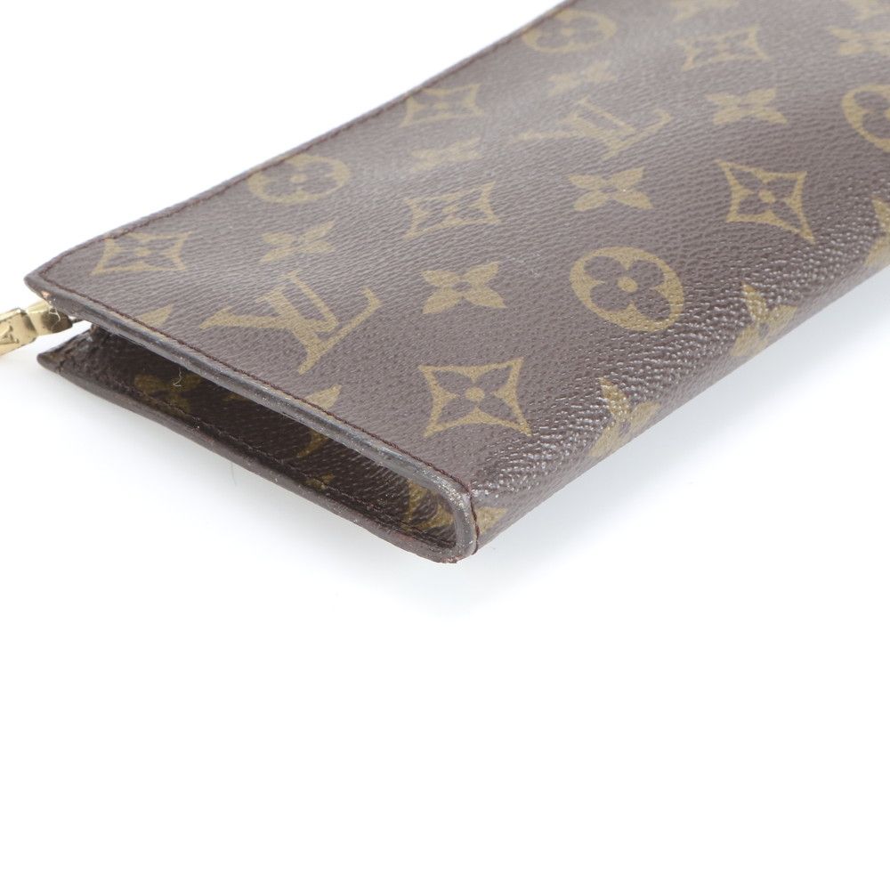 ルイ・ヴィトン ブラウンレザーポーチ ルイヴィトン モノグラム ポーチ レザー ポーチ ブラウン 茶色 小物