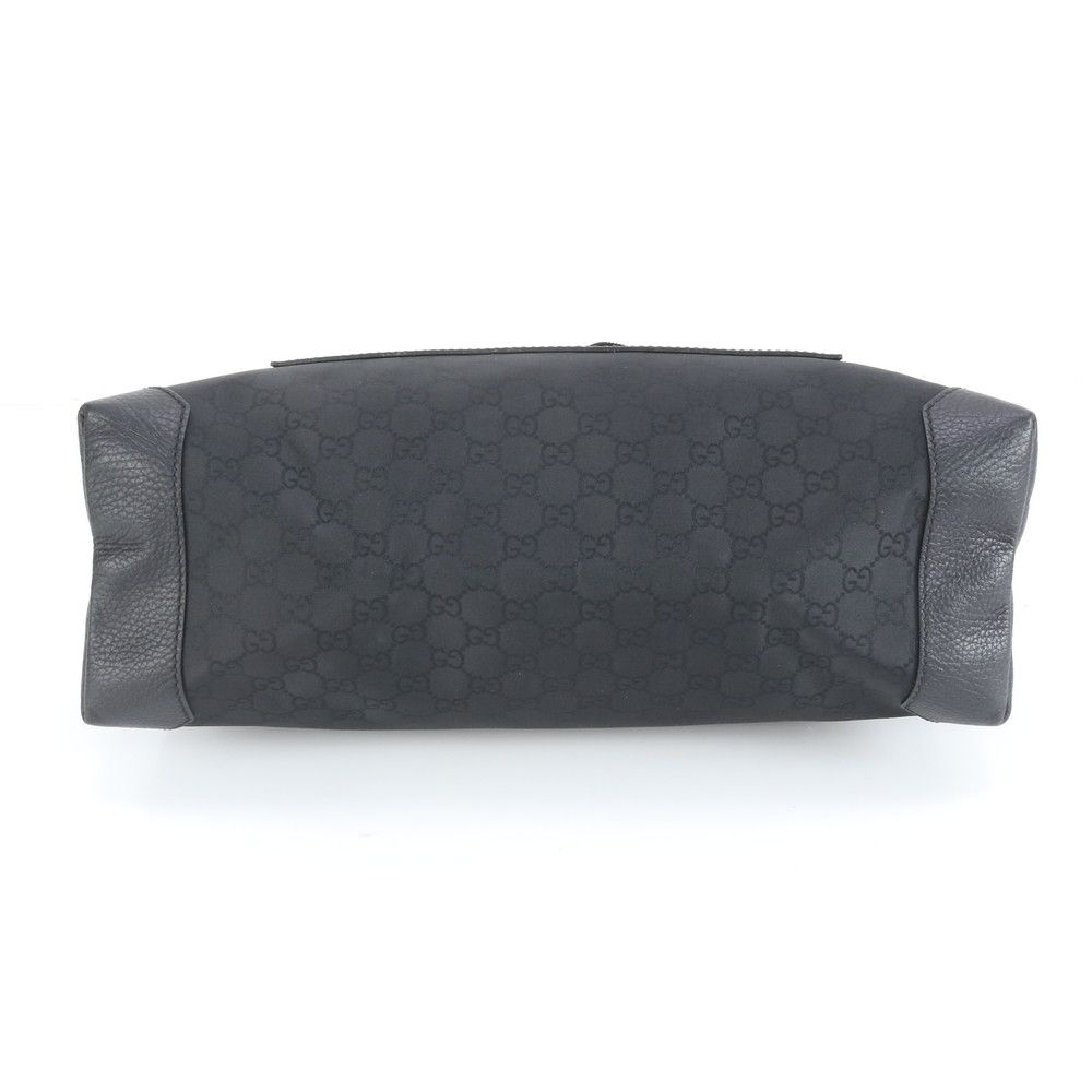 極美品 グッチ GG ナイロン 180449 レザー トート バッグ ショルダー