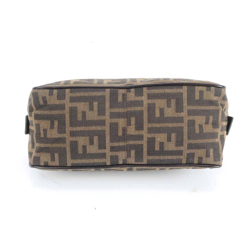 極美品 フェンディ ズッカ ミニ ボストン 8BN004 レザー トート バッグ