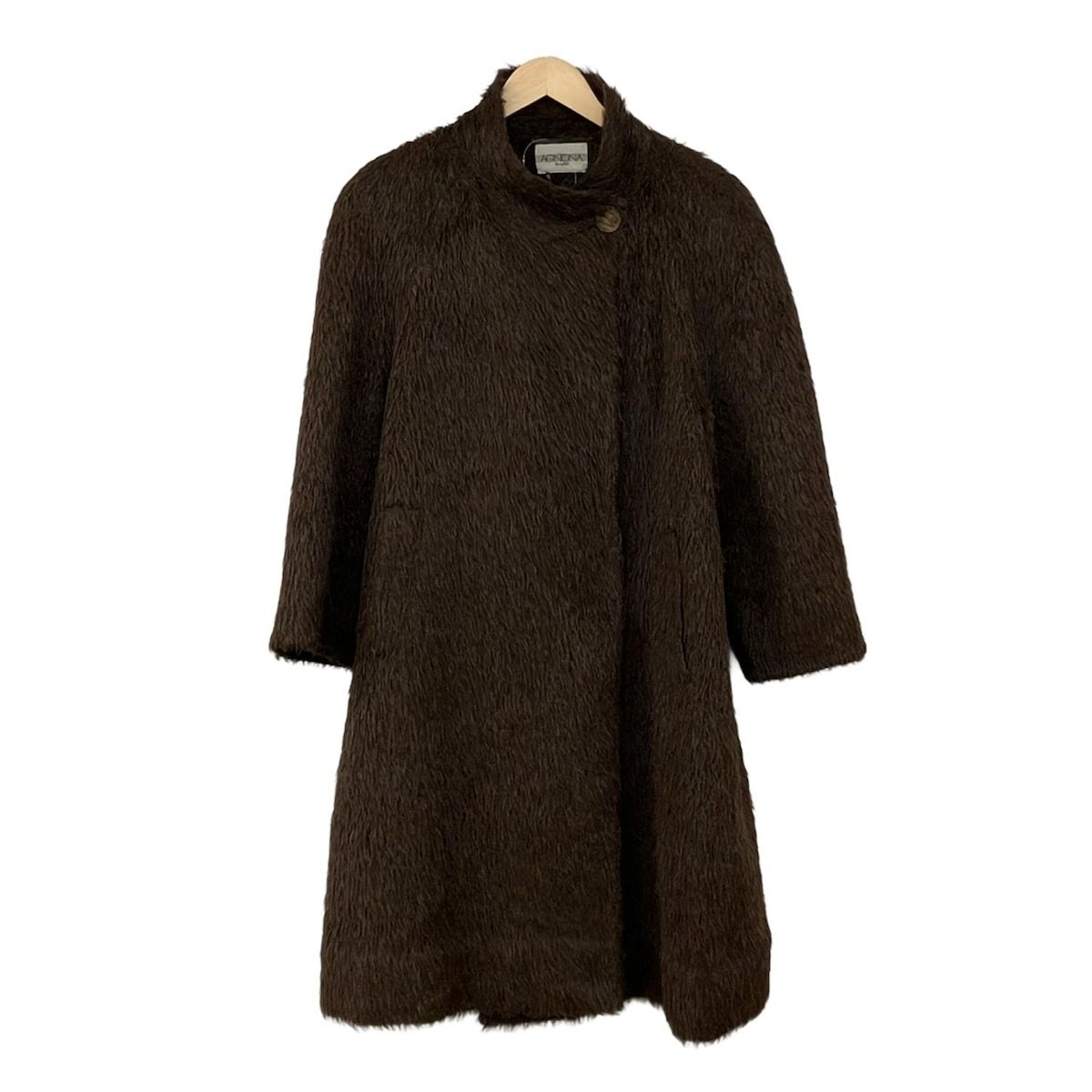 AGNONA(アニオナ) コート サイズ42 L レディース - ダークブラウン