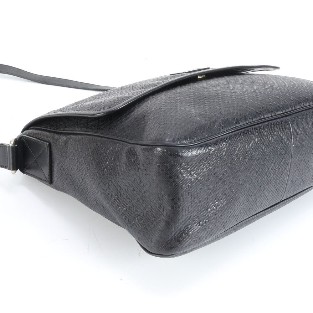 極美品 グッチ ブライト ディアマンテ 223665 レザー ビジネス バッグ