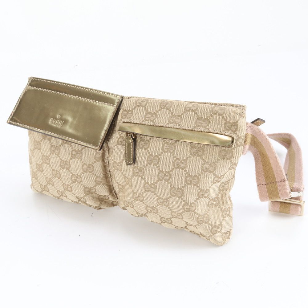 ✨美品✨ GUCCI GGキャンバス ボディバッグ レザー 28566 ✨美品✨ GUCCI GGキャンバス ボディバッグ レザー 28566 GUCCI/グッチ