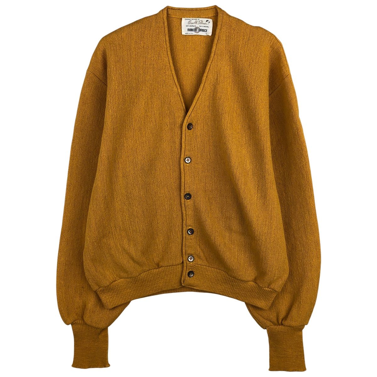 60~70s アルパカカーディガン アーノルドパーマー ROBERT BRUCE 60~70s アーノルドパーマーRobert Bruce アルパカ カーディガン 60~70s