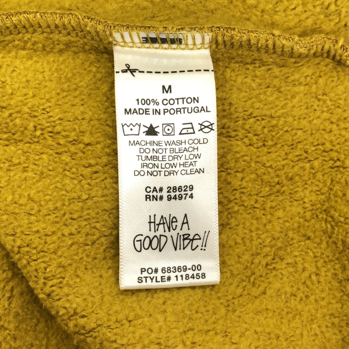 STUSSY ステューシー サイズM Contrast Stitch Label Crew Sweat