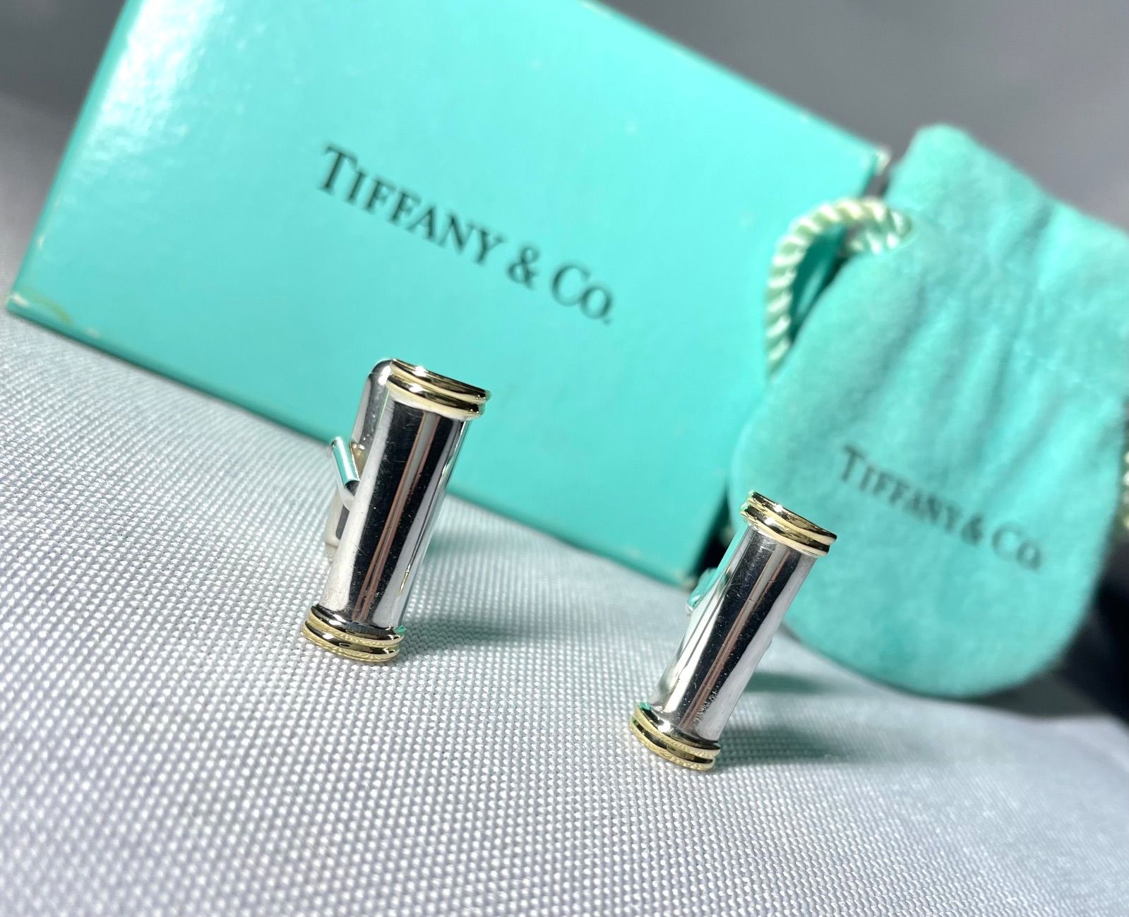 Tiffany ティファニー 18Kゴールド & スターリングシルバー AU750