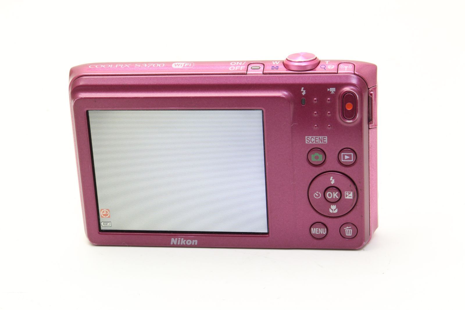 AB+ (良品) Nikon ニコン COOLPIX S3700 ピンク 初期不良返品無料 12