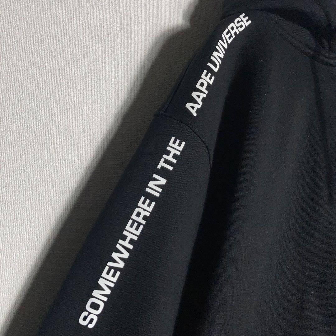 極美品】A BATHING APE フルジップパーカー ロゴ 裏起毛 黒 M - メルカリ