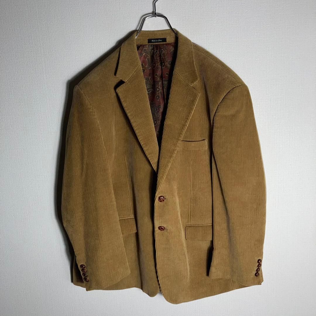 美品【ローレンラルフローレン】コーデュロイ テーラードジャケット ペイズリー 美品】RALPH LAUREN コーデュロイ テーラードジャケット ペイズリー