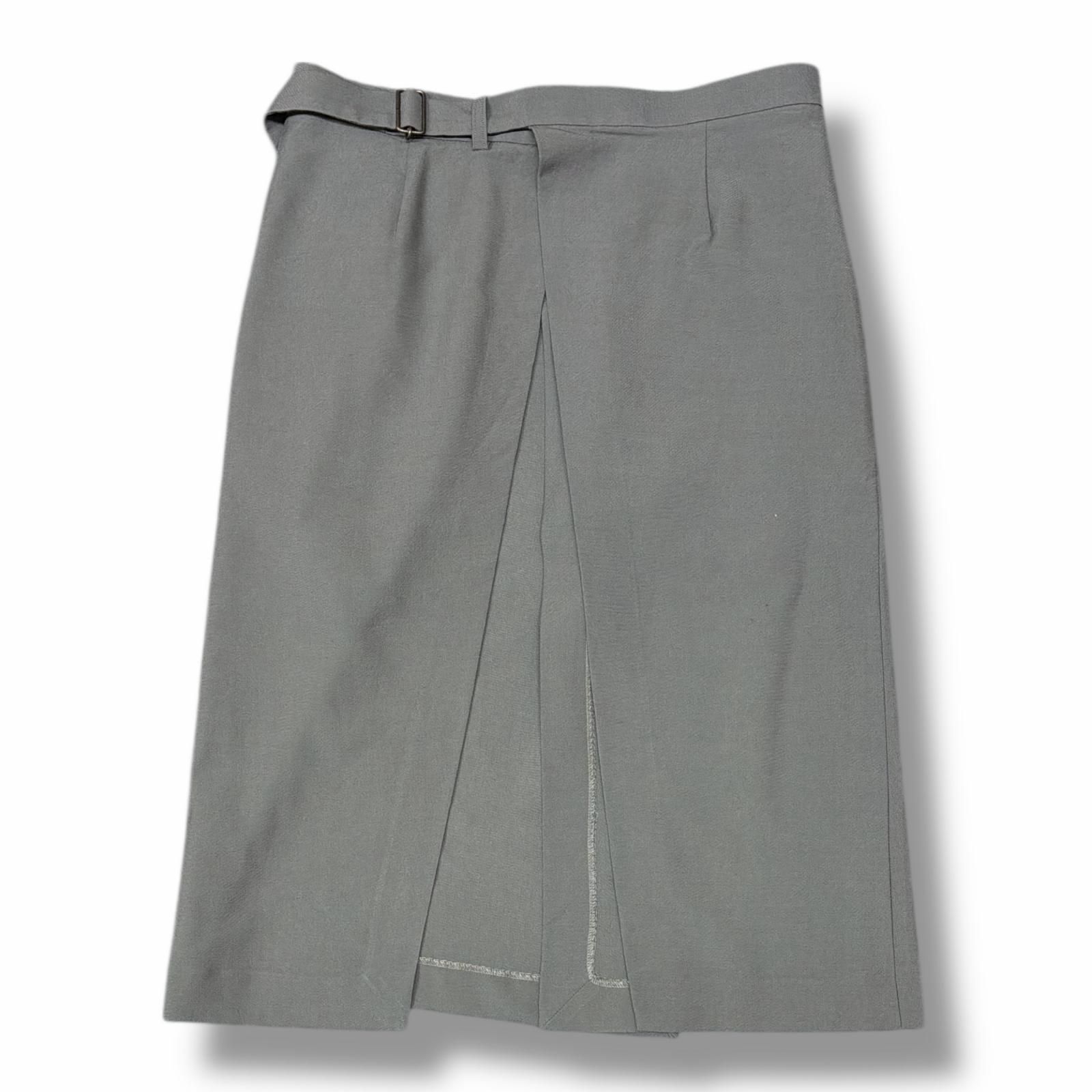 LAD MUSICIAN 24SS ウールギャバエプロン ラップスカート ラッド