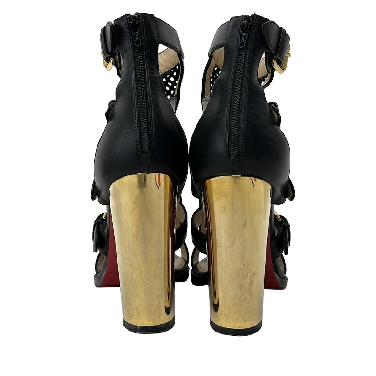 クリスチャンルブタン ショートブーツ 37 1/2 レディース美品 - 値下げ！美品！！クリスチャンルブタン ショートブーツ37ハーフ