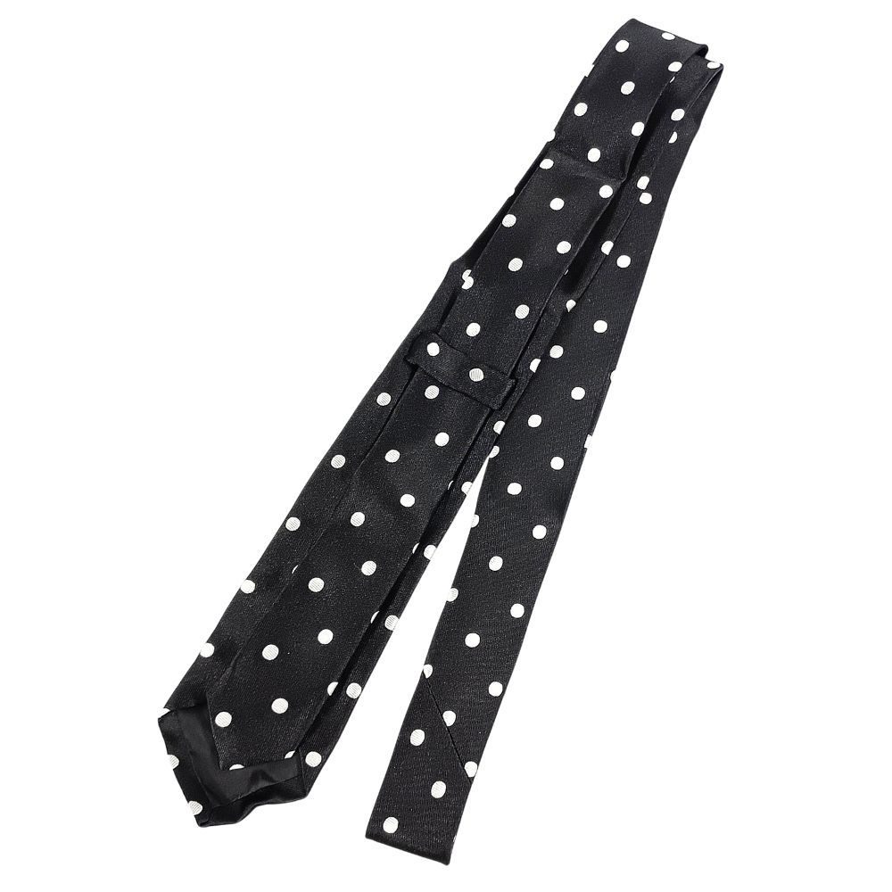 WACKO MARIA ワコマリア キスマーク刺繍 ドット柄 ネクタイ ブラック