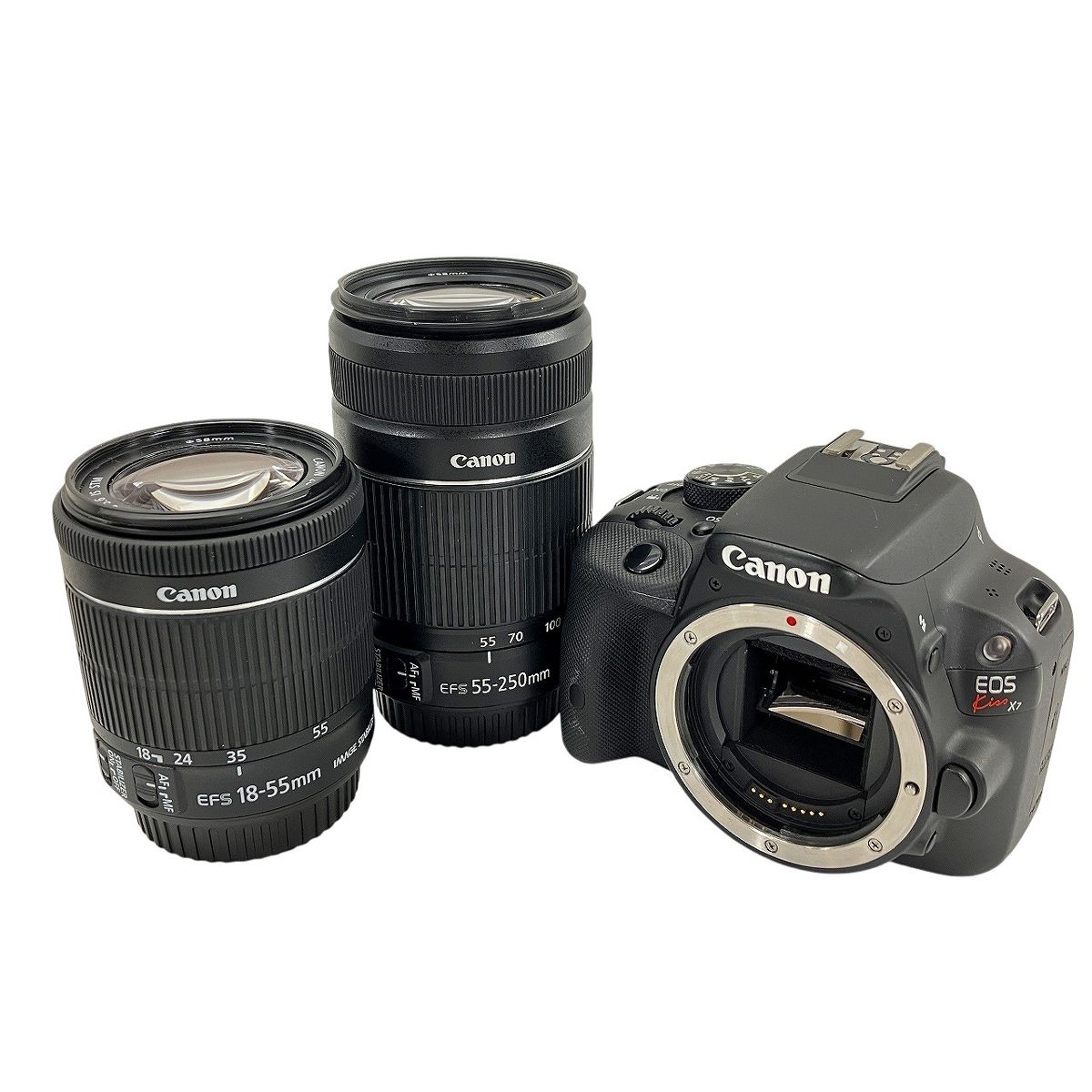 186000 現状品 canon キャノン Canon EOS Kiss DS126441 【レンズ】EF-S 18-55mm 1:3.5-5.6 IS STM  ブラック [0000000000707] Canon EOS kiss X7 DS126441 デジタル 一眼レフ EF-S 18-55mm F3.5-5.6