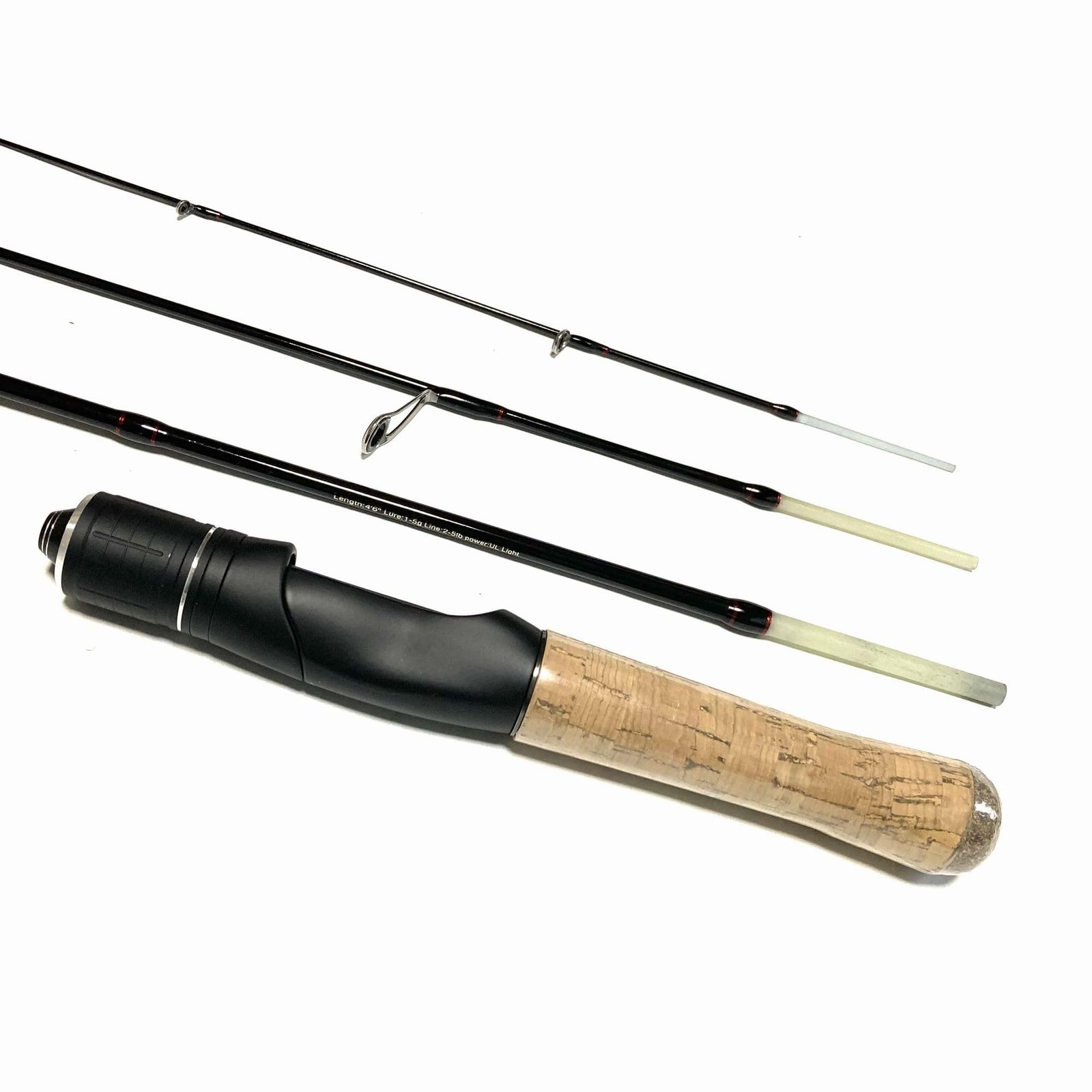 4.6フィート ベイトパックロッド 4ピースUL(グラスファイバー