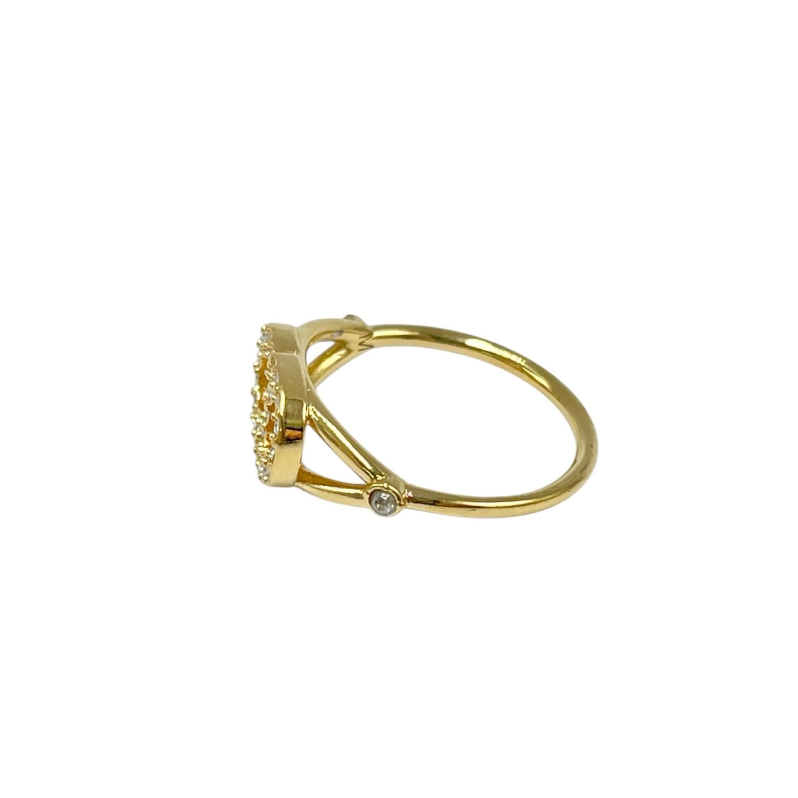 ✨️美品✨️ ディオール ロゴ ラインストーン レディース リング 指輪 箱付き クリスチャンディオール Christian Dior リング・指輪 ロゴライン