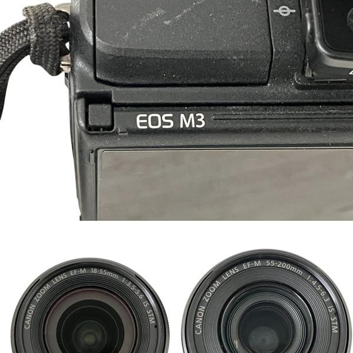 Canon EOS M3 ダブルズームキット EF-M 18-55mm 55-200mm IS STM