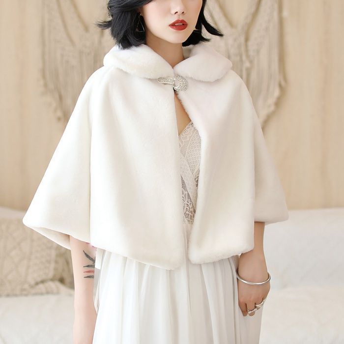 ファー ケープ レディース 未使用 ポンチョ ボレロ ストール ショール