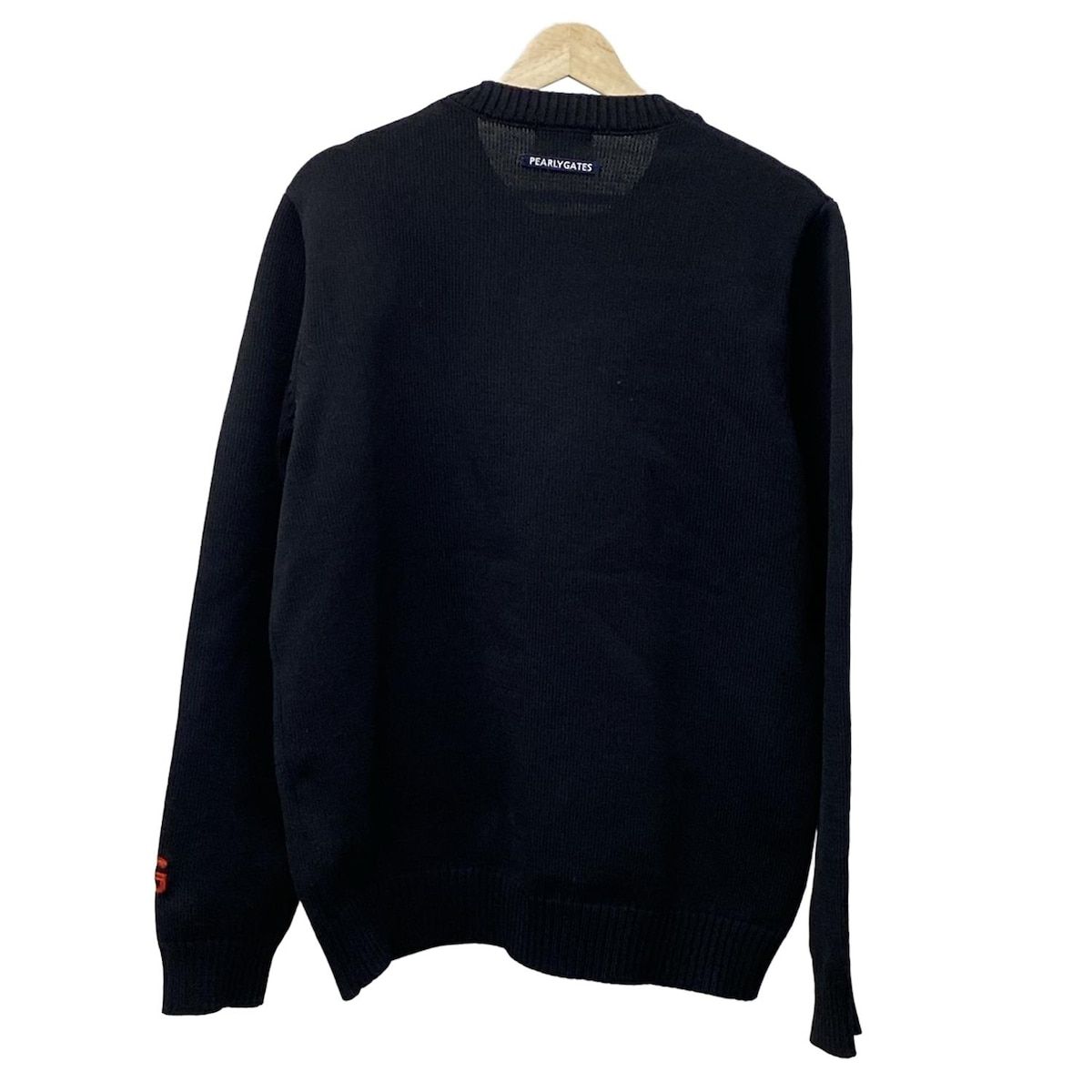 パーリーゲイツ　ブラックニット　M カシミヤ素材 パーリーゲイツ ニット 紺 M〜L相当 ハーフジップ
