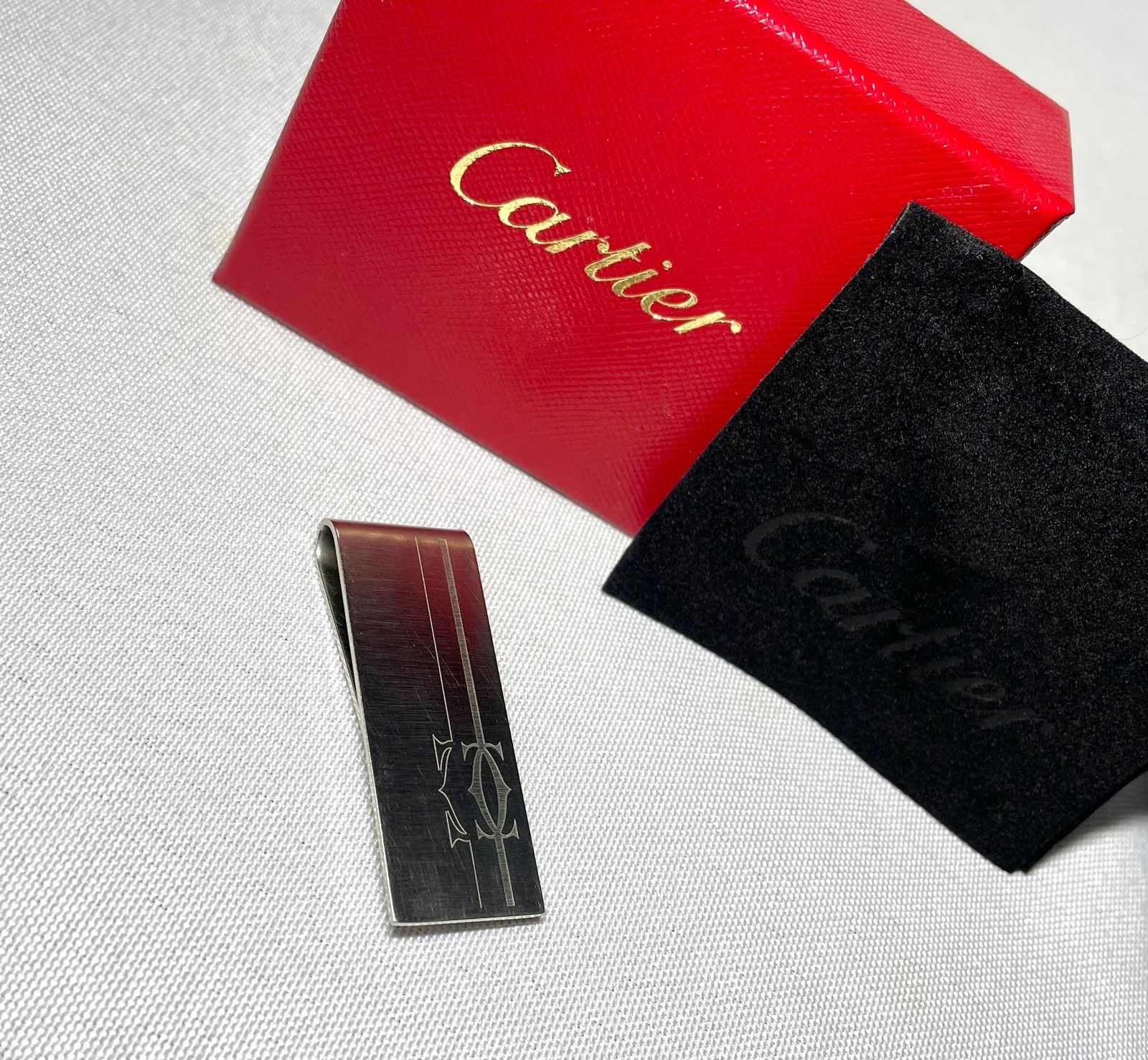 ✨Cartier Moneyclip✨カルティエマネークリップ Cドゥ 札ばさみ 楽天市場】Cartier カルティエマネークリップ 紙幣クリップシルバー