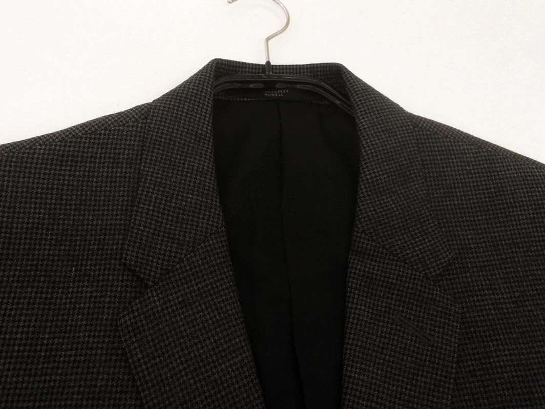 MARGARET HOWELL マーガレットハウエル ウール100% 千鳥柄 テーラード