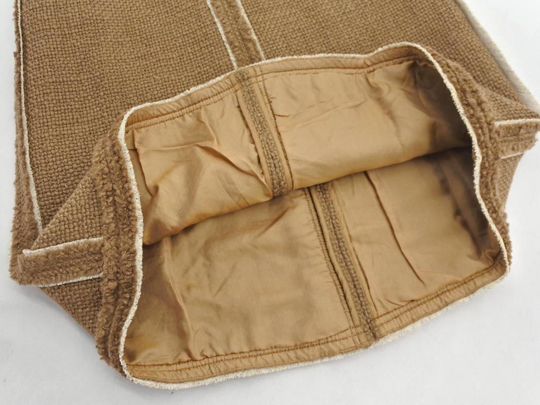 PRADA プラダ ウール100% ツイード 切替 Aライン 台形 スカート size36