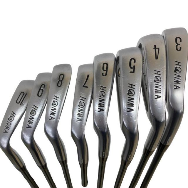 中古】 本間ゴルフ LB-606 黒七宝 8S アイアンセット IR 2S GRAPHITE