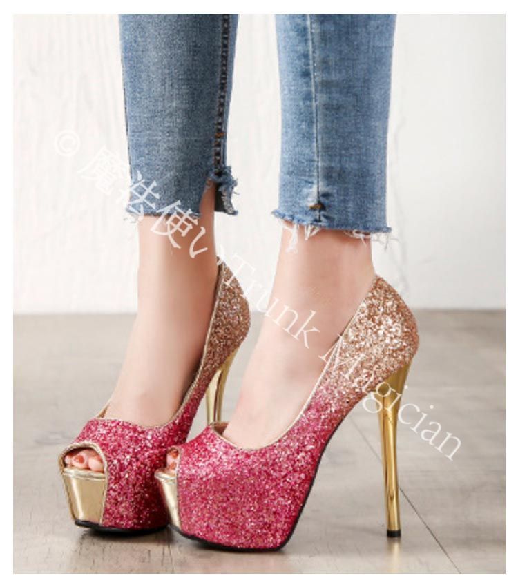 【新品未使用】キャバ パンプス キャバパンプス キャバヒール 12センチ キャバヒール パンプス パーティー 痛くない 厚底 ハイヒール パンプス 結婚式 ヒール 14cm 12cm ピンヒール 美脚 ストラップ CZH1224P276