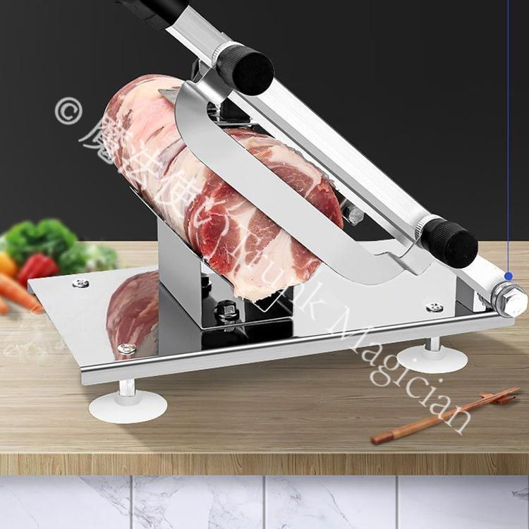 新品未使用】ミートスライサー 手動式 生ハムスライサー 肉切機 肉用