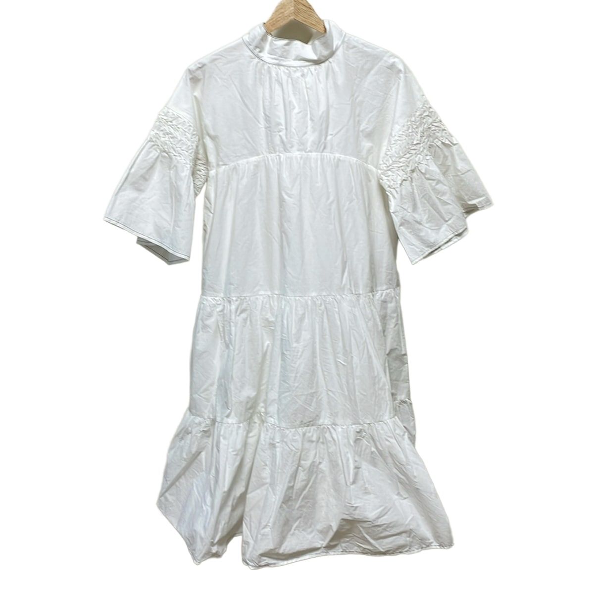 Merlette(マーレット) ワンピース サイズSMALL S レディース美品 白 七