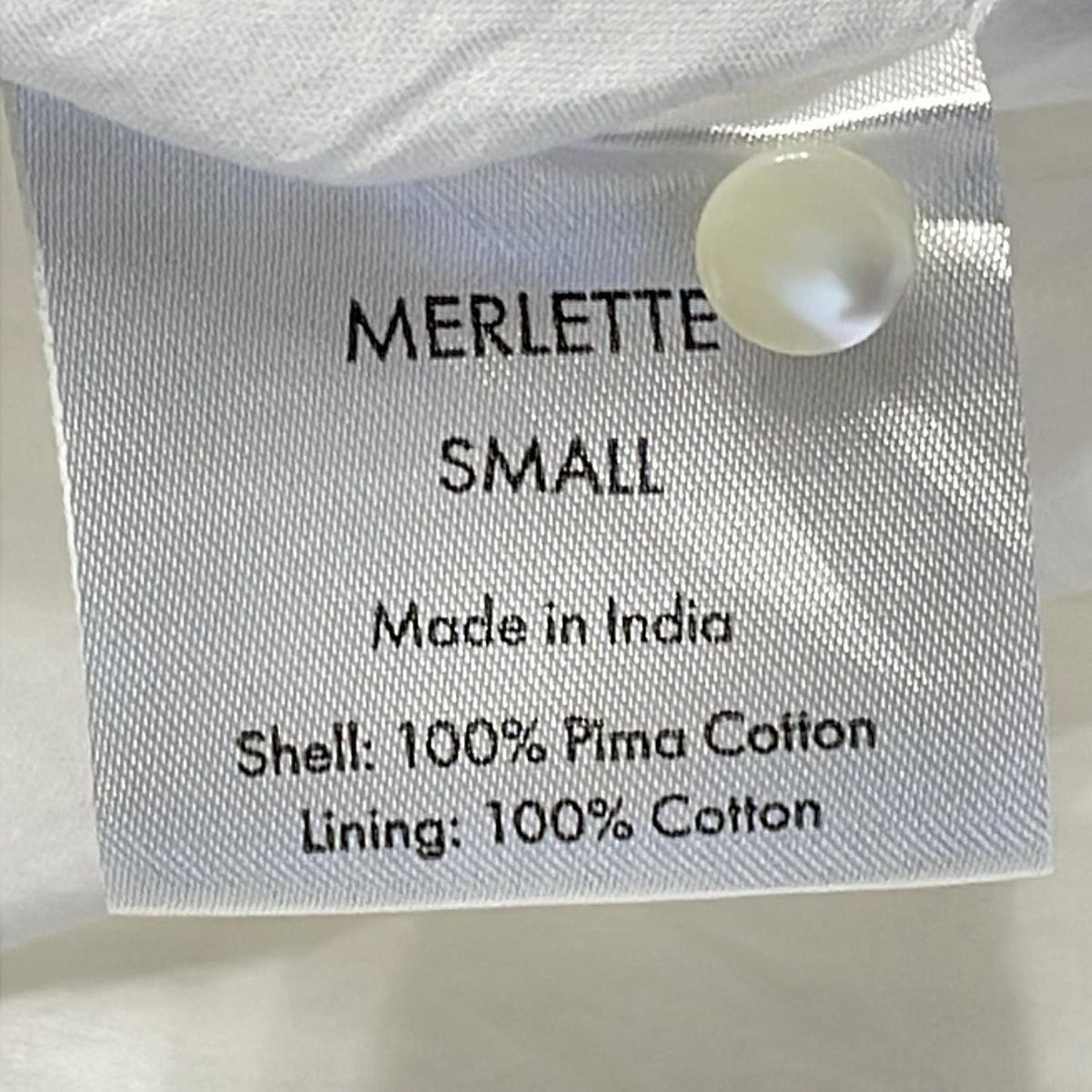 Merlette(マーレット) ワンピース サイズSMALL S レディース美品 白 七