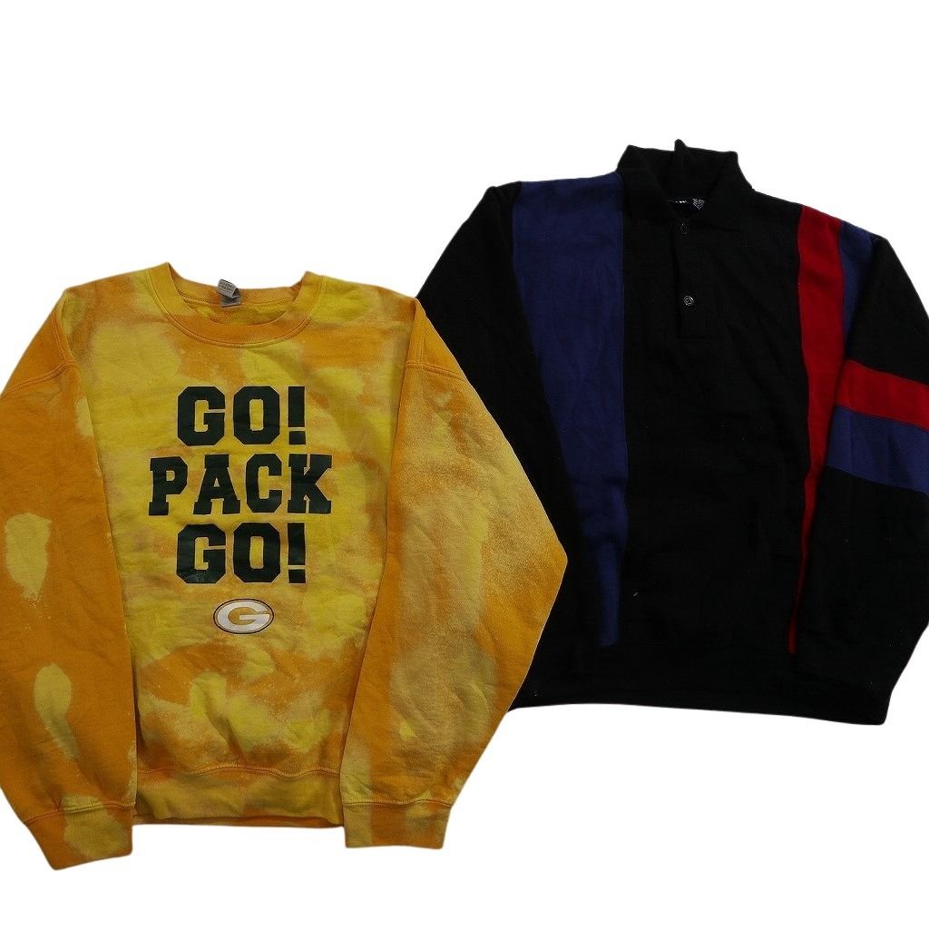 古着卸 まとめ売り カラー スウェット 8枚セット (メンズ L