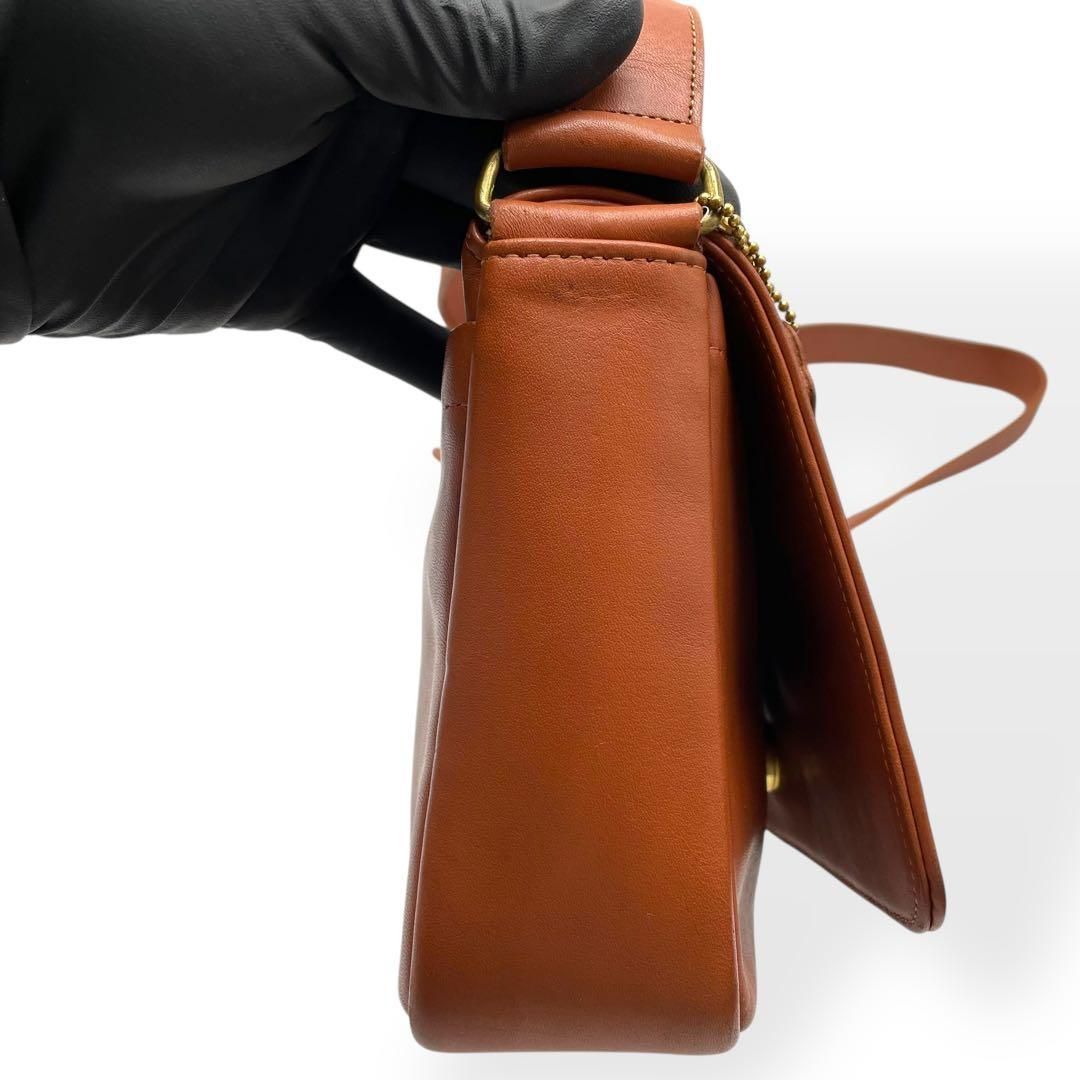 極美品　レア　COACH オールドコーチ　ハンドバッグ　USA製　ブラウン 極美品 希少 COACH オールドコーチ USA製 ショルダーバッグ ブラウン