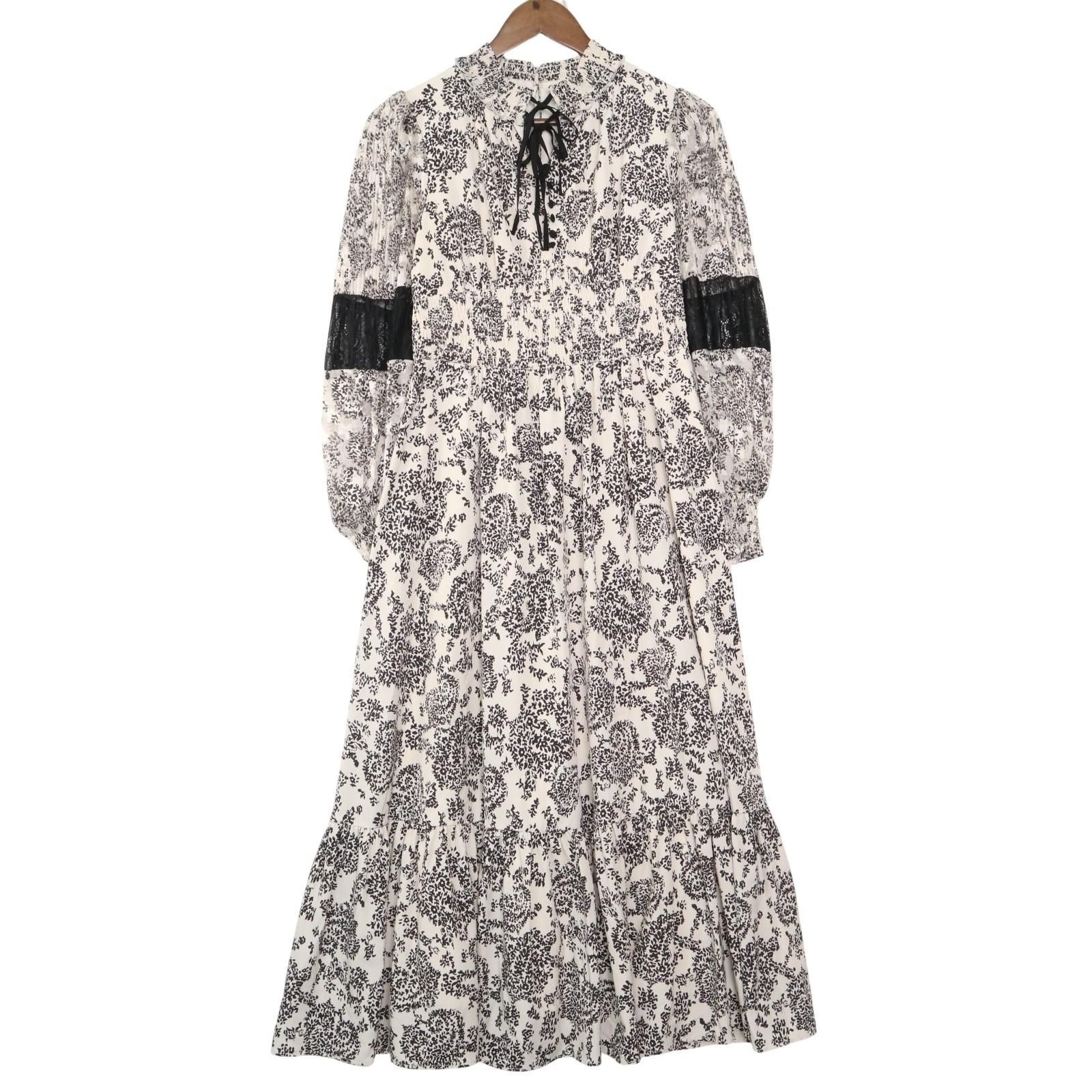 her lip to Winter Floral Long-sleeve Dress ハーリップトゥ 