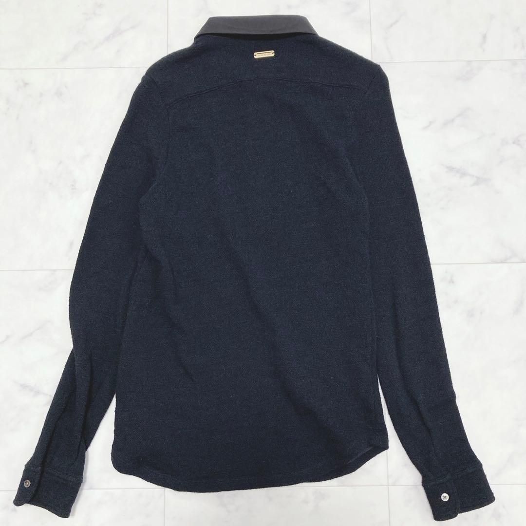 St ANDREWS 売れ筋 襟切替長袖ポロシャツ ハーフボタン 大人綺麗め