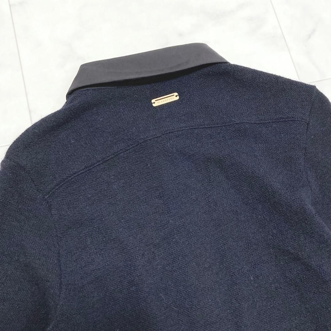 St ANDREWS 売れ筋 襟切替長袖ポロシャツ ハーフボタン 大人綺麗め