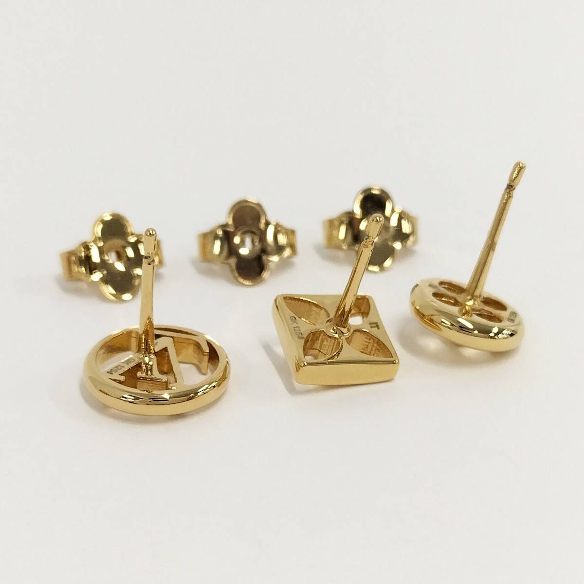 LOUIS VUITTON クレイジー イン ロック ピアス 3ピース メッキ