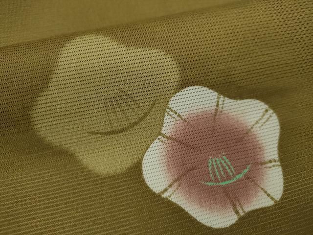平和屋着物＊夏物　小紋　絽　椿　洗える着物　CABB2170ze 平和屋着物＊夏物 小紋 絽 椿 洗える着物 CABB2170ze 【公式通販】