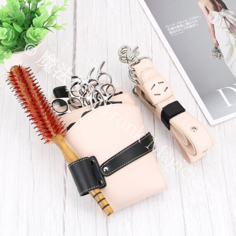 シザー 美容師 防水 プロ仕様 理容師 7丁入 シザーポーチ フラワーショップ トリマー シザー 本革 シザーケース 腰巻き 散髪 牛革 シザーバッグ 肩掛け ハサミ スキバサミ ケース フローリスト レザーバッグ トリマー フローリスト ベージュ ブラック 新品未使用】シザー 美容師 防水 プロ仕様 理容師 7丁入 シザーポーチ