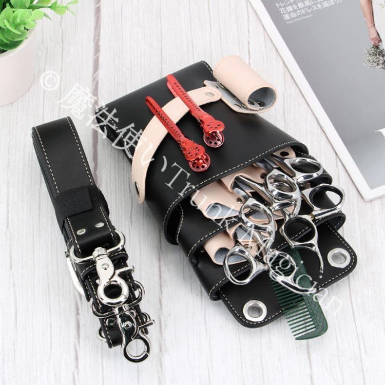 新品未使用】シザー 美容師 防水 プロ仕様 理容師 7丁入 シザーポーチ