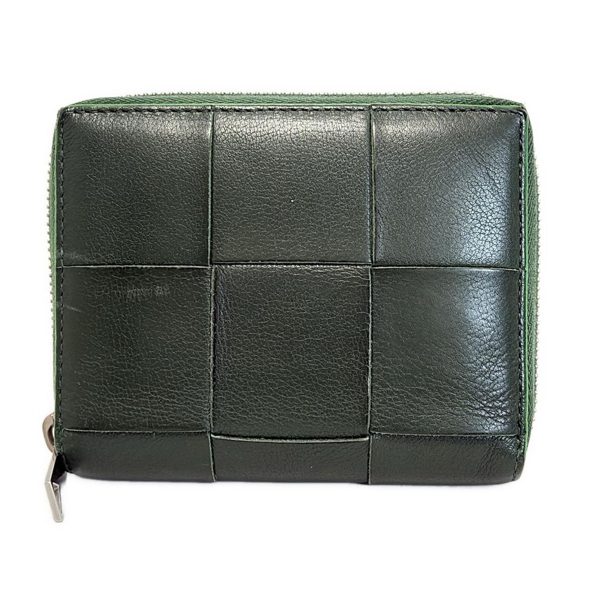 ボッテガヴェネタ ジップアラウンドウォレット カセット ダークグリーン ボッテガヴェネタ カセット ジップアラウンド ウォレット 折り畳み