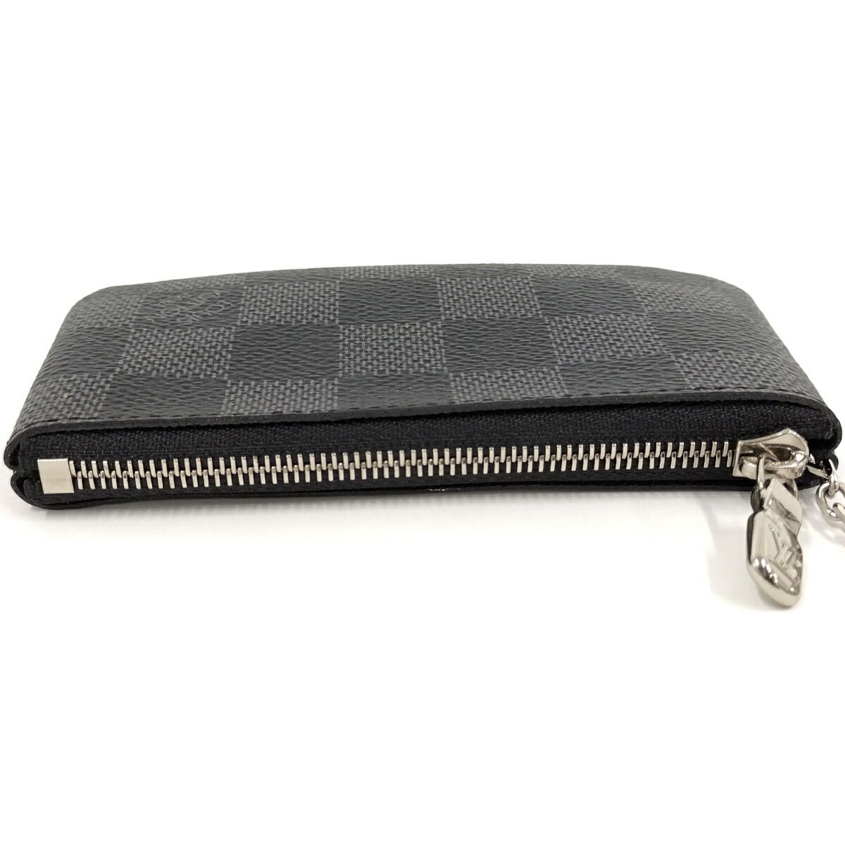 極美品です!ダミエ グラフィット ポシェットクレ N60155 キーリング付 ルイヴィトン ダミエグラフィット ポシェット・クレ N60155 (Louis