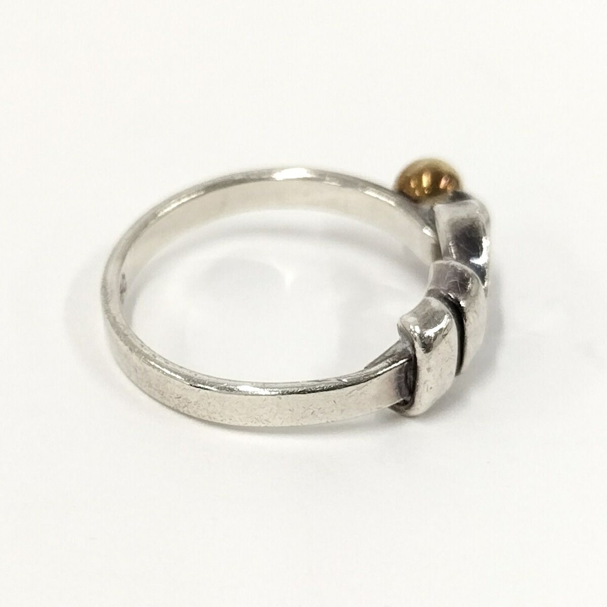 TIFFANY&Co. ノットリング SV925/K18 約11号 - メルカリ