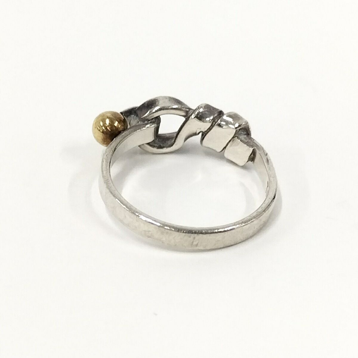 TIFFANY&Co. ノットリング SV925/K18 約11号 - メルカリ